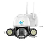 دوربین چرخشی سیم کارت خور دید درشب | v380 pro 4g - Image 3