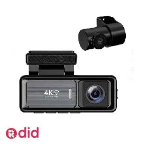 دوربین ثبت وقایع خودرو وونک مدل M6 4K-WiFi به همراه دوربین عقب