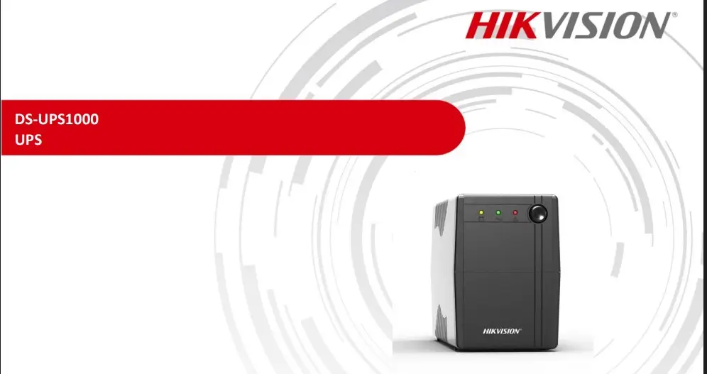 یو پی اس هایک ویژن DS-UPS1000 با ظرفیت 1000VA و دو باتری 12V/7Ah