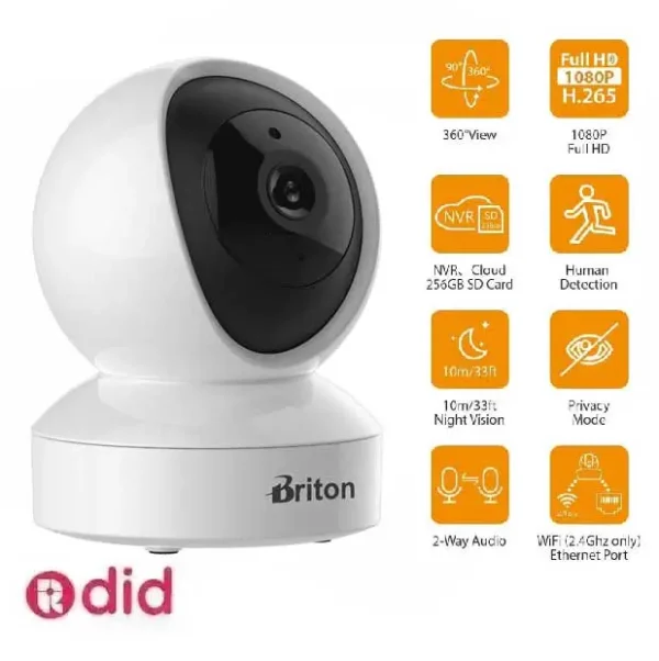 دوربین وای‌فای برایتون مدل IOT-72P8دوربین وای‌فای برایتون مدل IOT-72P8