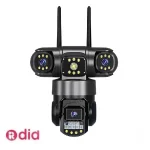 دوربین سیمکارت خور چرخشی سه لنز قابل تنظیم v380