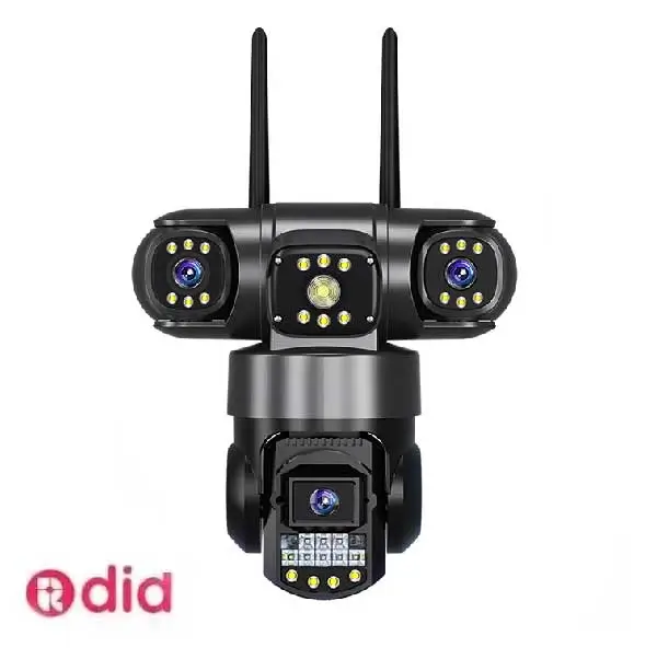 دوربین-سیمکارت-خور-چرخشی-سه-لنز-قابل-تنظیم دوربین سیمکارت خور چرخشی سه لنز قابل تنظیم v380