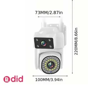 دوربین مداربسته چرخشی ارزان مدل L28 | دوربین دو لنز وای فای