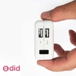 دوربین وای‌فای طرح شارژر USB – نسخه دو خروجی USB و رم‌خور